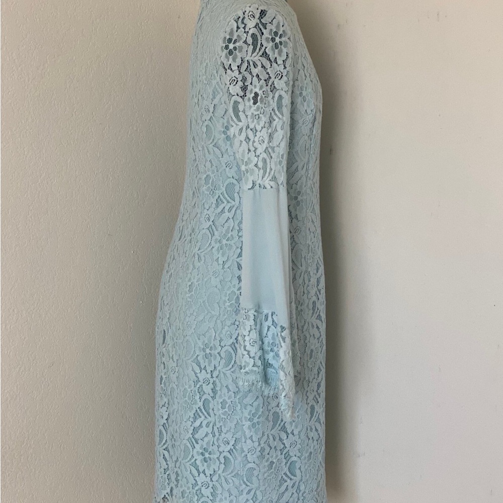 Black House White Market Lace Bell Sleeve Dress - Light Blue - Picture 3 of 5